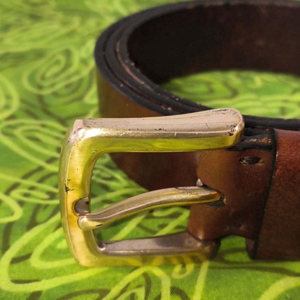 Nautica Italian Full Grain Leather Belt Size 42